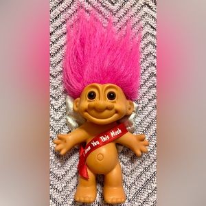 RUSS You’re Very Special Cupid Angel Valentine Pink Hair Troll Doll Vintage